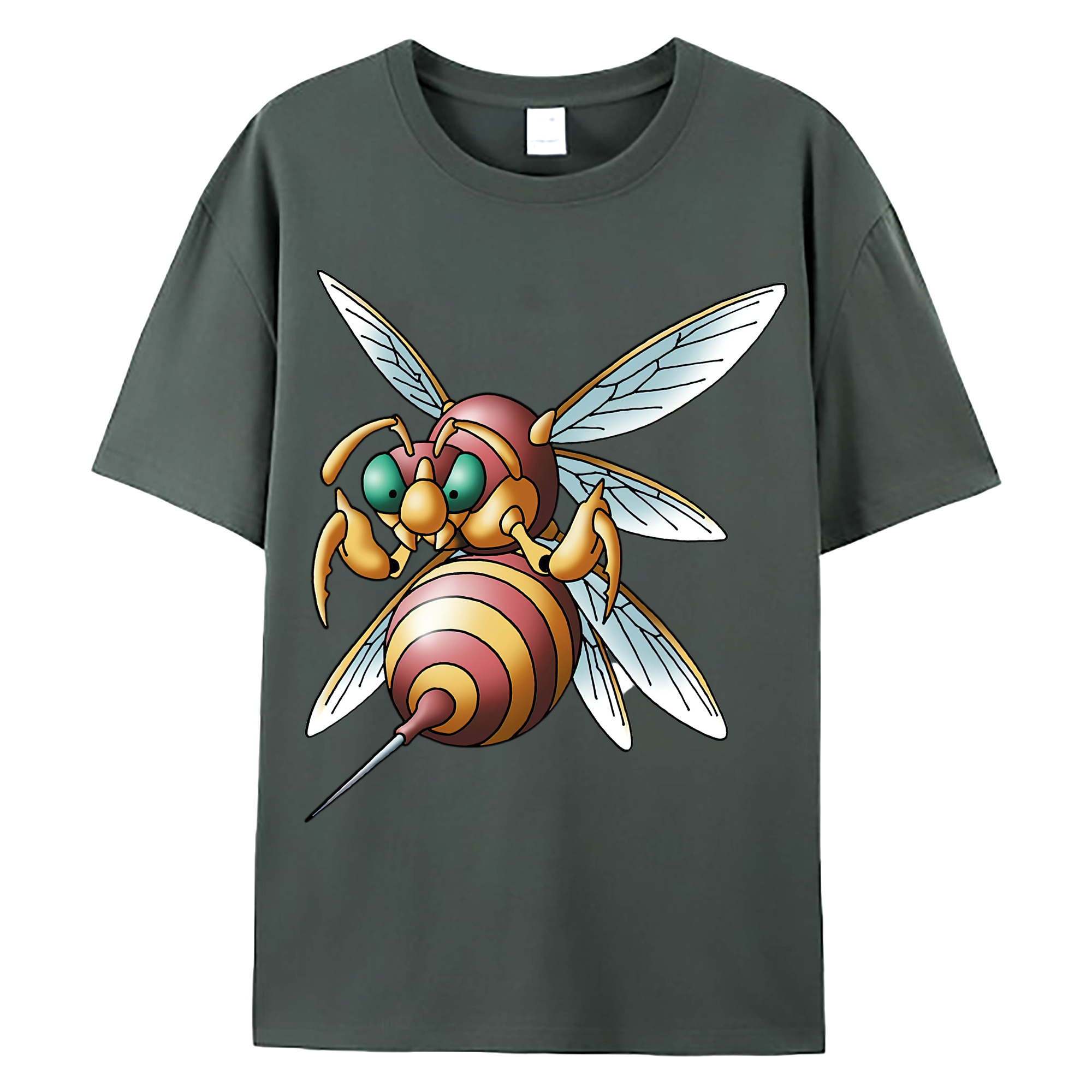 （画像用） ドラゴンクエスト Doragon Kuesuto Dragon Quest 綿100％ メンズ半袖Tシャツ｜肌触りやわらか＆通気性